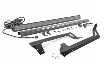 LED Light Kit Windshield 50 Inch Spectrum Dual Row Jeep Wrangler JK/Wrangler Unlimited (07-18) Rough Country