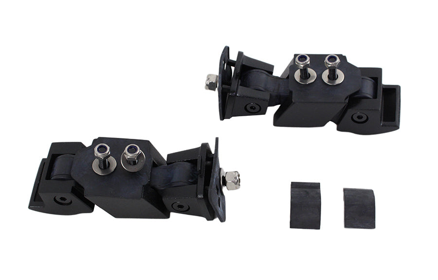 Kentrol Jeep JK Hood Catch Pair 07-18 Wrangler JK Textured Black Kentrol