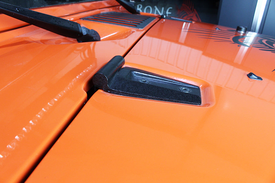 Kentrol Jeep JK Hood Hinge Pair 07-18 Wrangler JK Textured Black Kentrol