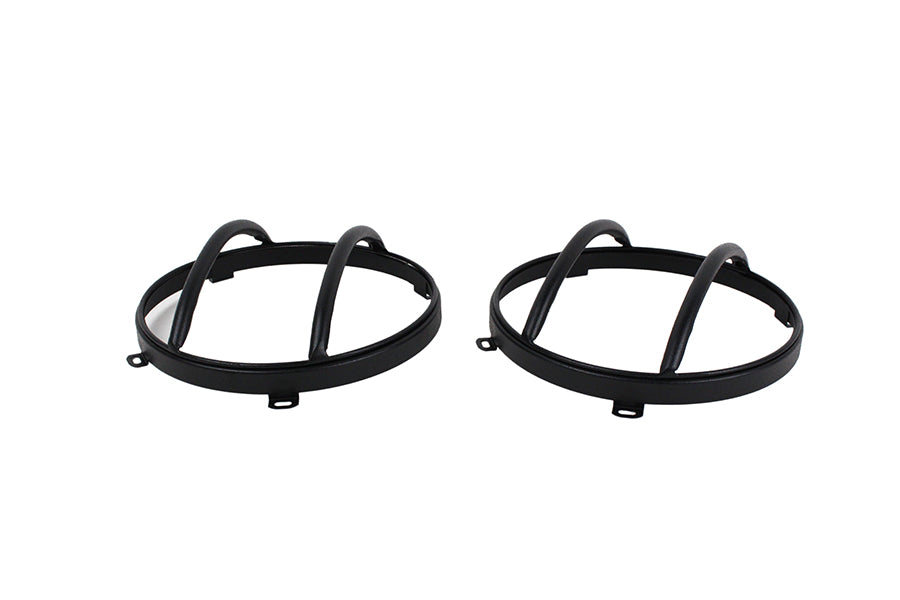 Kentrol Jeep JK Euro Headlight Guards Pair  07-18 Wrangler JK Textured Black Kentrol