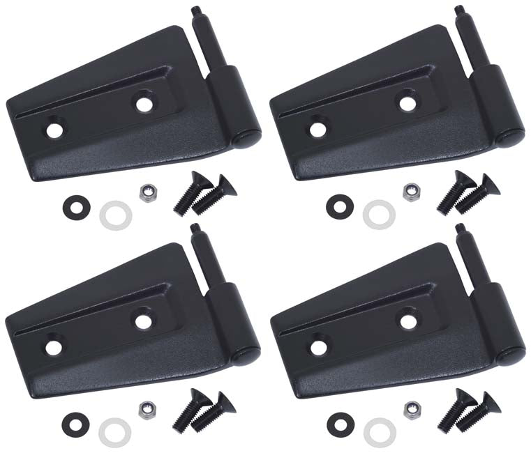 Kentrol Jeep JK Door Hinge Set 4 Pieces 2 Door 07-18 Wrangler JK Textured Black Kentrol