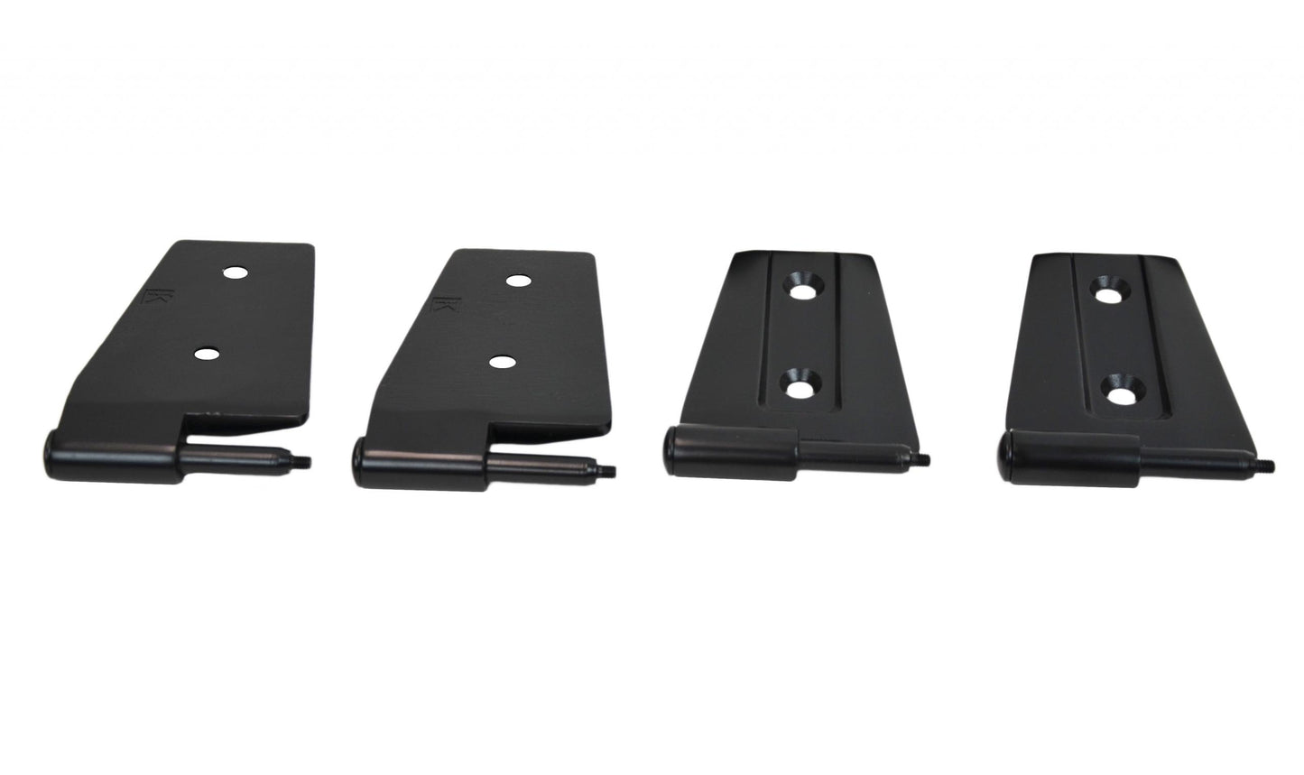 Kentrol Jeep JK Door Hinge Set 4 Pieces 2 Door 07-18 Wrangler JK Textured Black Kentrol