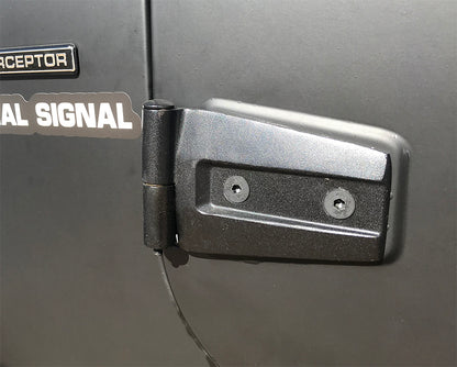 Jeep JK Door Hinge Set 4 Pieces 2 Door 07-18 Wrangler JK Textured Black Kentrol-5