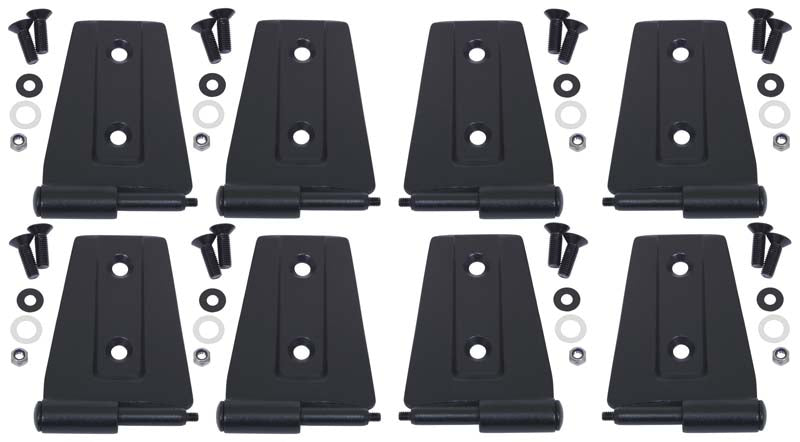 Kentrol Jeep JK Door Hinge Set 8 Pieces 4 Door 07-18 Wrangler JK Textured Black Kentrol