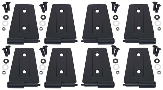 Kentrol Jeep JK Door Hinge Set 8 Pieces 4 Door 07-18 Wrangler JK Textured Black Kentrol