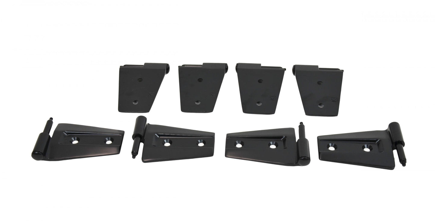 Kentrol Jeep JK Door Hinge Set 8 Pieces 4 Door 07-18 Wrangler JK Textured Black Kentrol