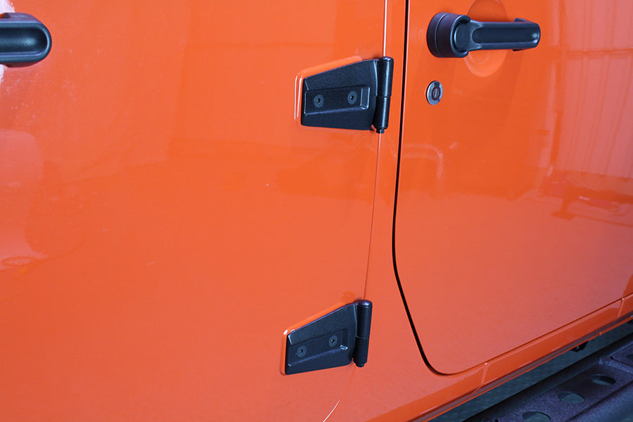 Kentrol Jeep JK Door Hinge Set 8 Pieces 4 Door 07-18 Wrangler JK Textured Black Kentrol