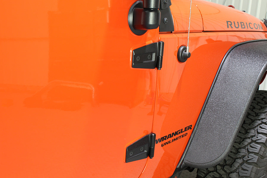 Kentrol Jeep JK Door Hinge Set 8 Pieces 4 Door 07-18 Wrangler JK Textured Black Kentrol