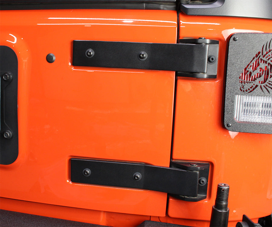 Kentrol Jeep JK Tailgate Hinge Pair 07-18 Wrangler JK Textured Black Kentrol