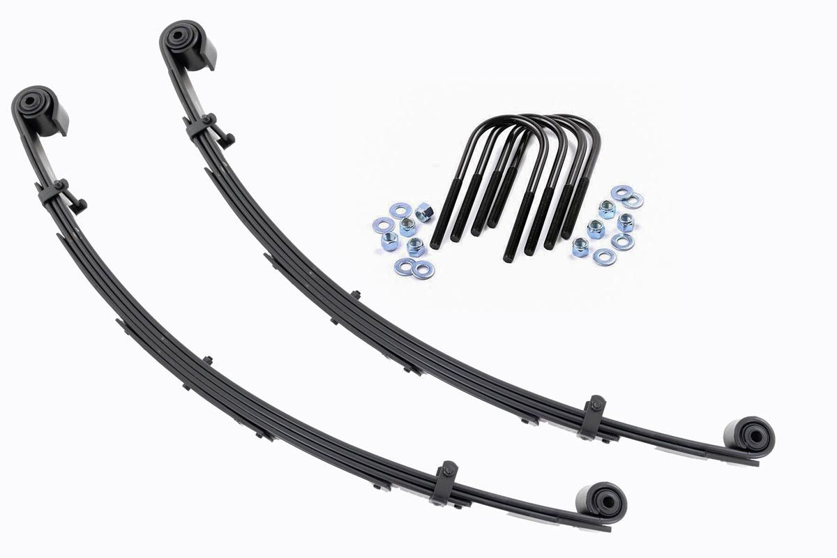 Rough Country Front Leaf Springs 4 Inch Lift Pair 00-05 Ford Excursion/99-04 Super Duty Rough Country