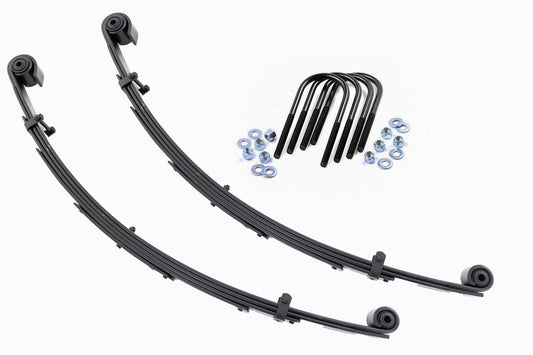 Rough Country Front Leaf Springs 4 Inch Lift Pair 00-05 Ford Excursion/99-04 Super Duty Rough Country