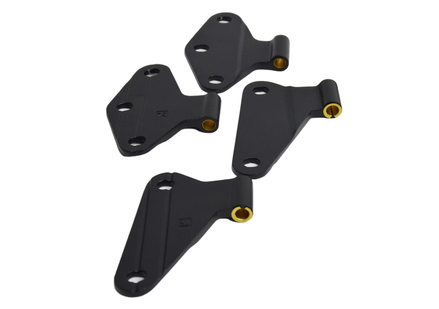 Kentrol Jeep JK Body Door Hinge Set 4 Pieces 2 Door 07-18 Wrangler JK Textured Black Kentrol