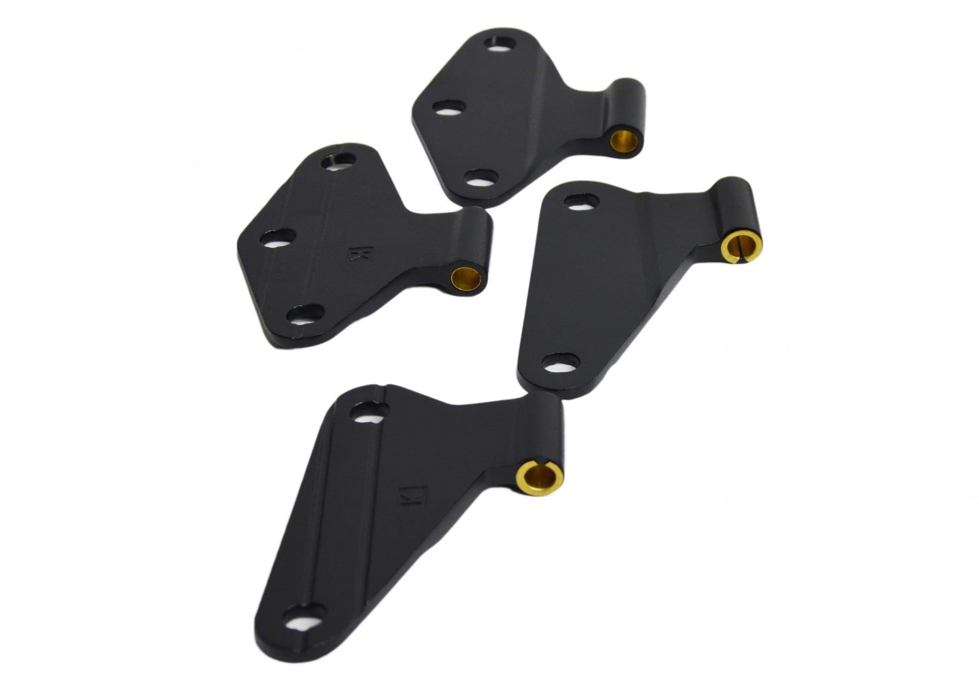 Kentrol Jeep JK Body Door Hinge Set 4 Pieces 2 Door 07-18 Wrangler JK Textured Black Kentrol