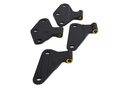 Jeep JK Body Door Hinge Set 4 Pieces 2 Door 07-18 Wrangler JK Textured Black Kentrol-1
