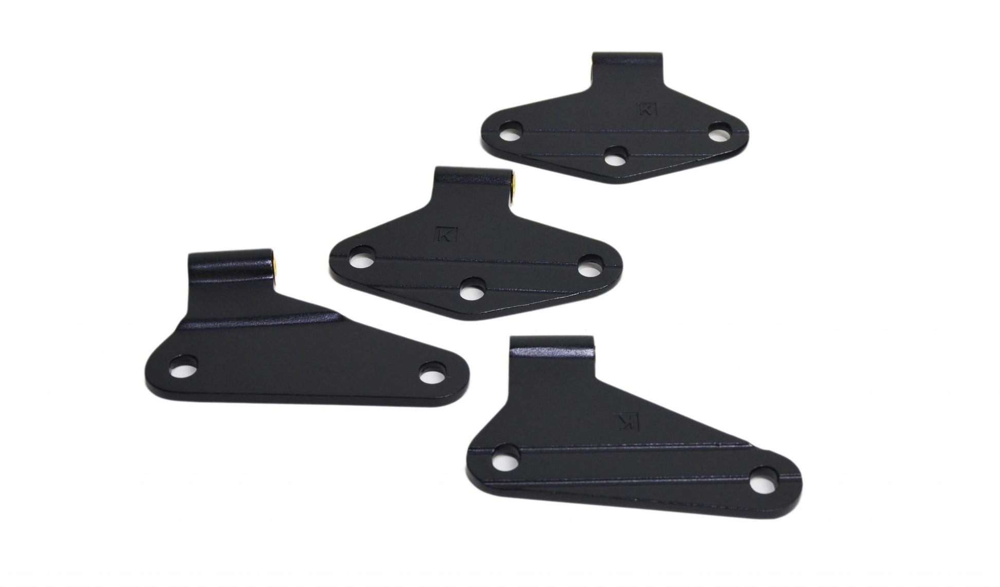 Kentrol Jeep JK Body Door Hinge Set 4 Pieces 2 Door 07-18 Wrangler JK Textured Black Kentrol