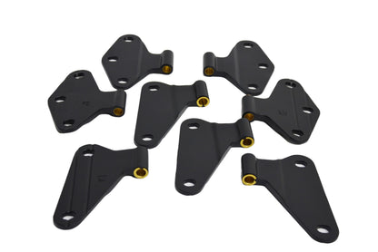 Jeep JK Body Door Hinge Set 8 Pieces 4 Door 07-18 Wrangler JK Textured Black Kentrol-1