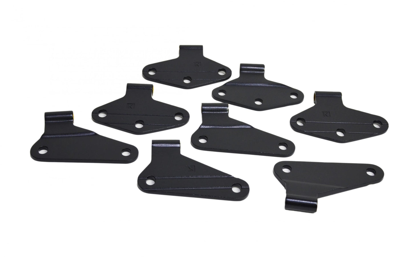 Kentrol Jeep JK Body Door Hinge Set 8 Pieces 4 Door 07-18 Wrangler JK Textured Black Kentrol