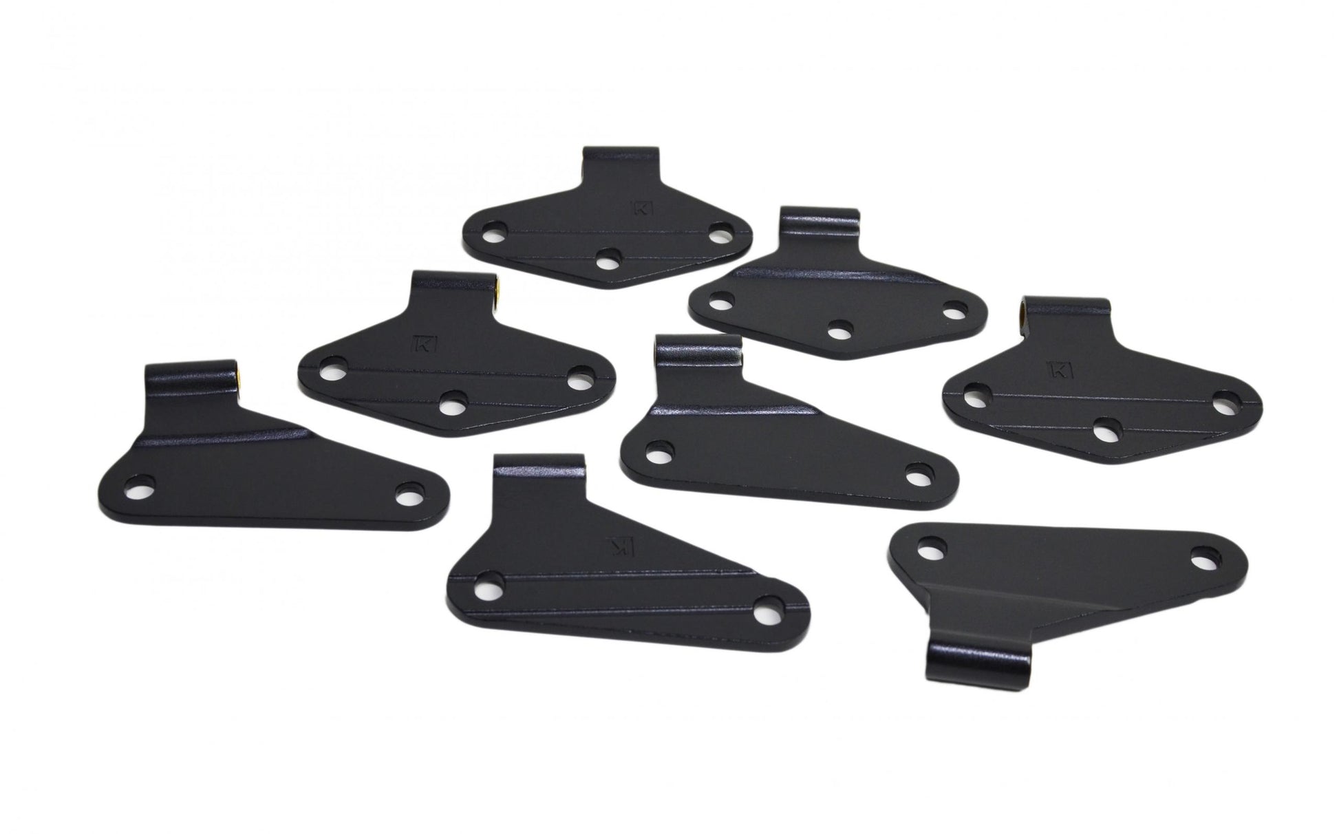 Kentrol Jeep JK Body Door Hinge Set 8 Pieces 4 Door 07-18 Wrangler JK Textured Black Kentrol