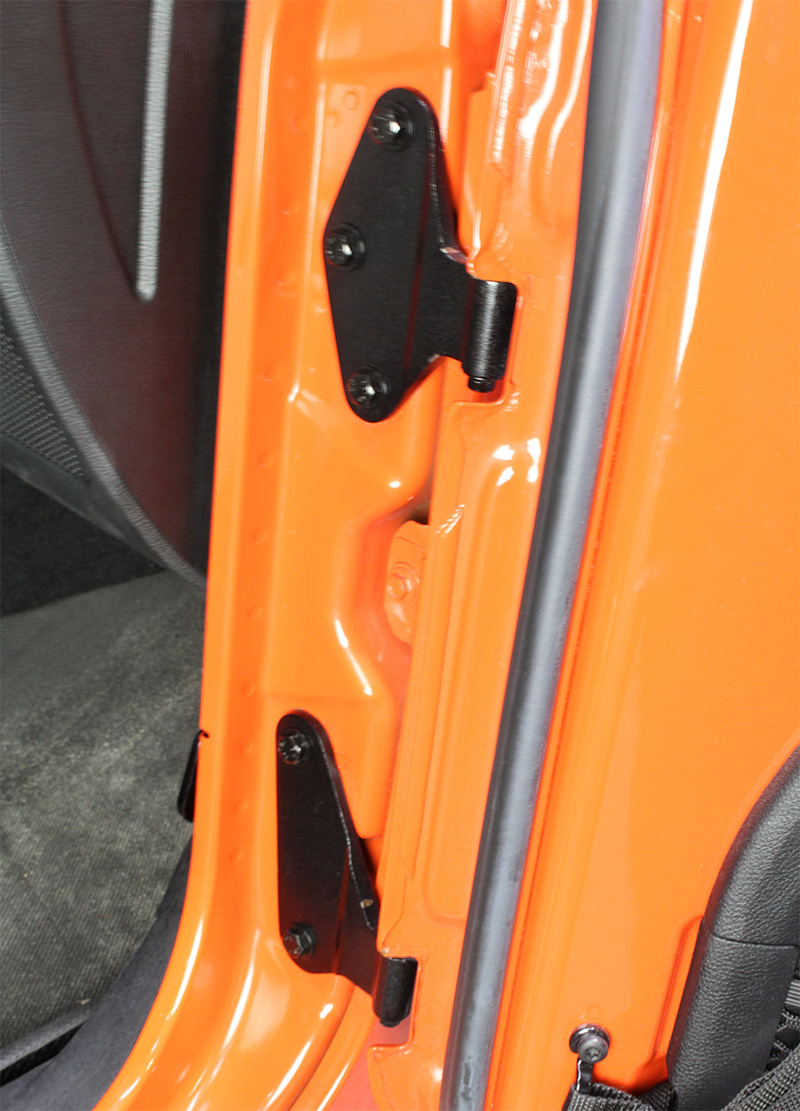 Kentrol Jeep JK Body Door Hinge Set 8 Pieces 4 Door 07-18 Wrangler JK Textured Black Kentrol