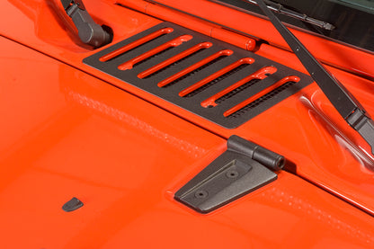Jeep CJ5 Hood Vent 55-77 CJ5 Powdercoat Black Kentrol-4