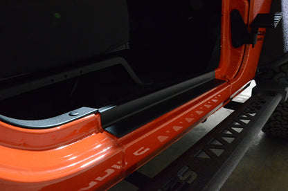 Jeep JK Entry Guards Pair 2 Door 07-18 Wrangler JK Textured Black Kentrol-2