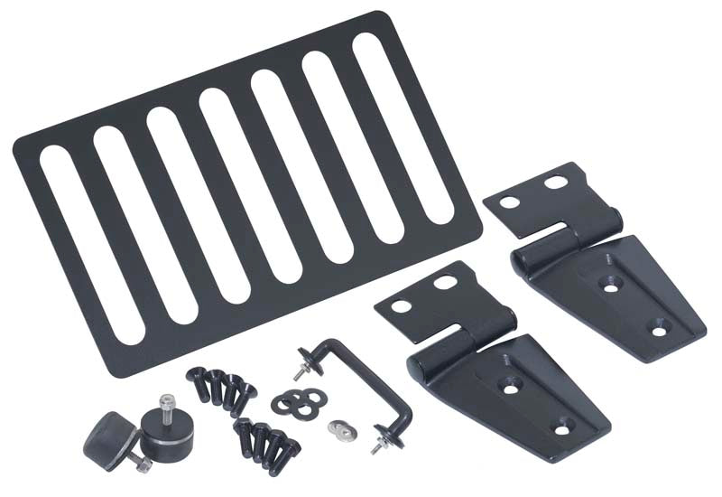 Kentrol Jeep JK Hood Kit Without Hood Catch 07-18 Wrangler JK Textured Black Kentrol