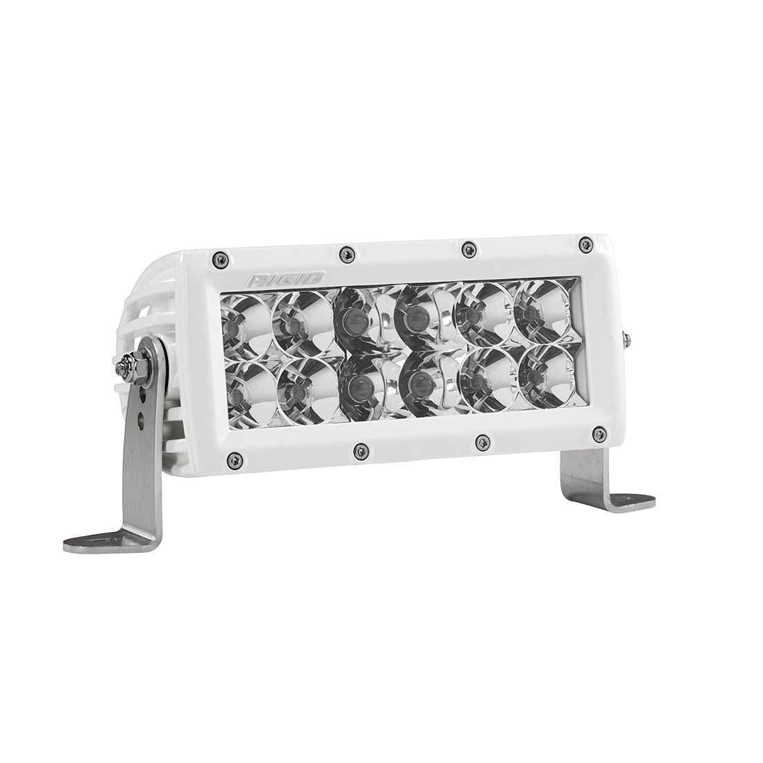 6 Inch Spot/Flood Combo Light White Housing E-Series Pro Rigid Industries