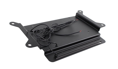 Jeep JK BackSide License Plate Mount with LED's 07-18 Wrangler JK Textured Black Kentrol-1