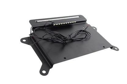 Jeep JK BackSide License Plate Mount with LED's 07-18 Wrangler JK Textured Black Kentrol-2