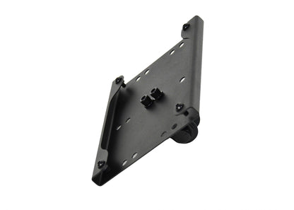 Jeep JK Shackle Mounted License Plate Bracket 07-18 Wrangler JK Textured Black Kentrol-4