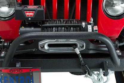 Jeep JK Shackle Mounted License Plate Bracket 07-18 Wrangler JK Textured Black Kentrol-9