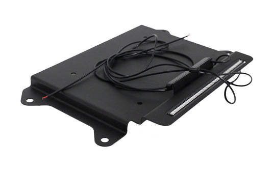 Jeep JK BackSide License Plate Mount with LED's 07-09 Wrangler JK Textured Black Kentrol-1