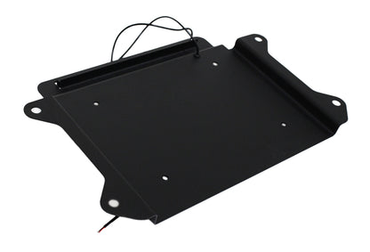 Jeep JK BackSide License Plate Mount with LED's 07-09 Wrangler JK Textured Black Kentrol-2