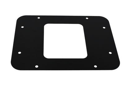 Jeep JK BackSide License Plate Mount with LED's 07-09 Wrangler JK Textured Black Kentrol-3