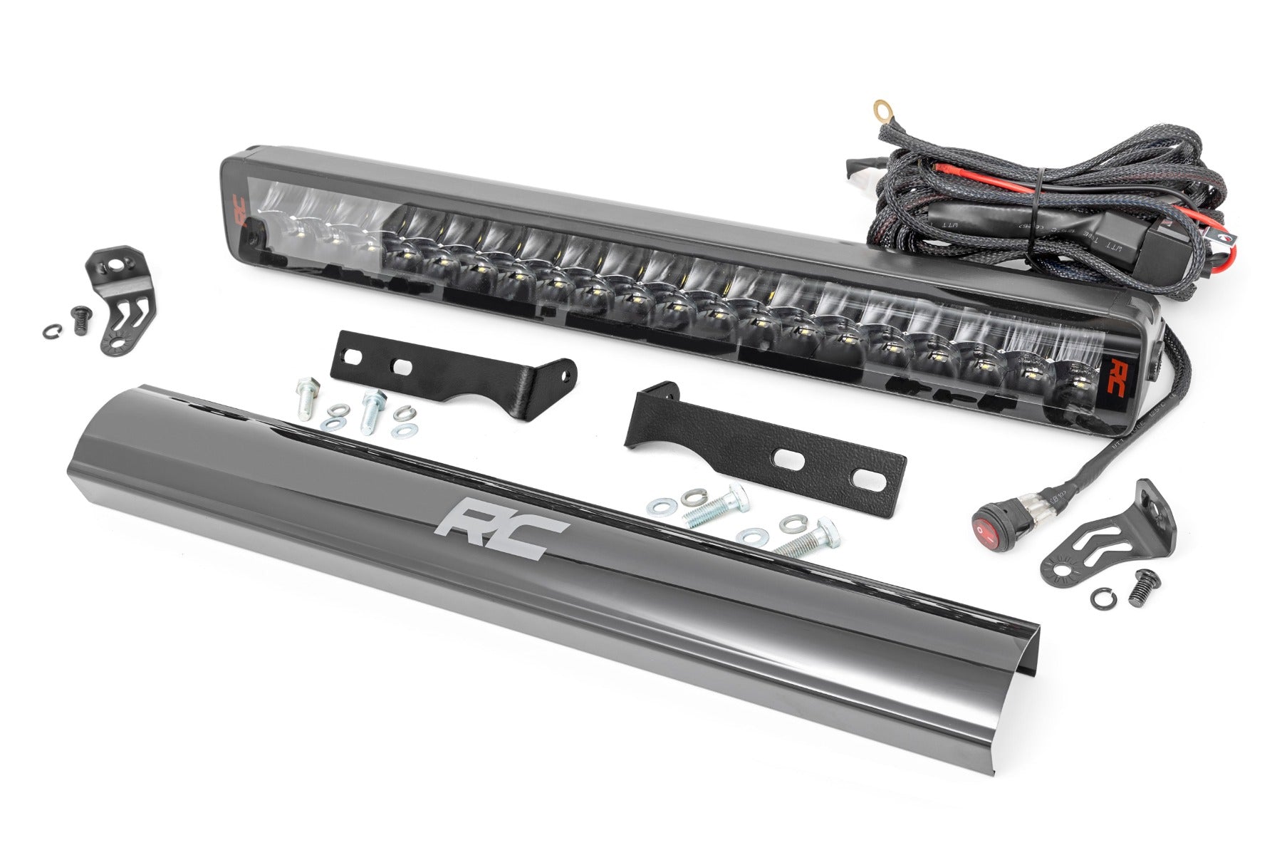 LED Light Kit Bumper Mount 20 Inch Spectrum Dual Row Jeep Grand Cherokee WK2 (11-20) Rough Country