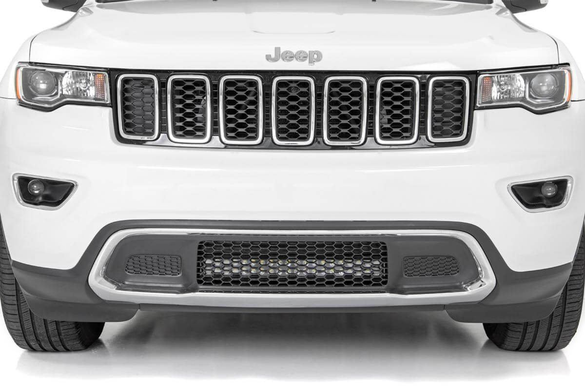 LED Light Kit Bumper Mount 20 Inch Spectrum Dual Row Jeep Grand Cherokee WK2 (11-20) Rough Country-2