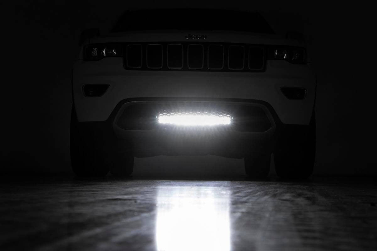 LED Light Kit Bumper Mount 20 Inch Spectrum Dual Row Jeep Grand Cherokee WK2 (11-20) Rough Country-4