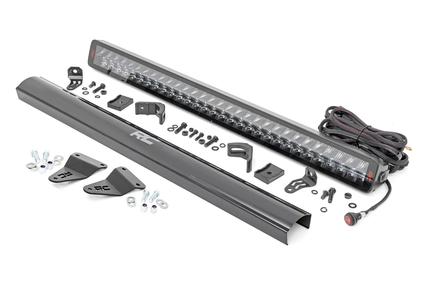 LED Light Kit Bumper Mount 30 Inch Spectrum Dual Row Toyota 4Runner (14-20) Rough Country-1