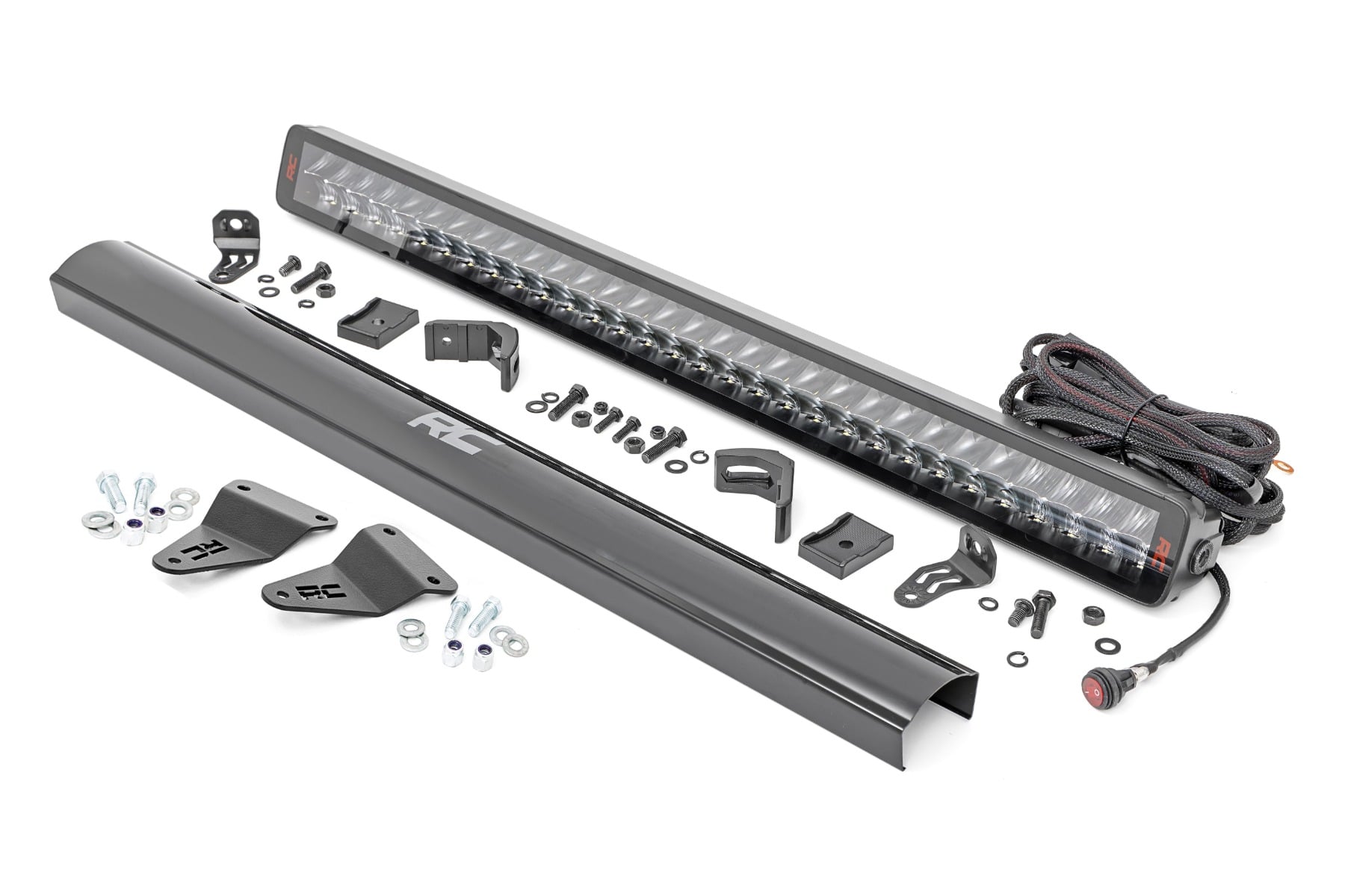 LED Light Kit Bumper Mount 30 Inch Spectrum Dual Row Toyota 4Runner (14-20) Rough Country-1