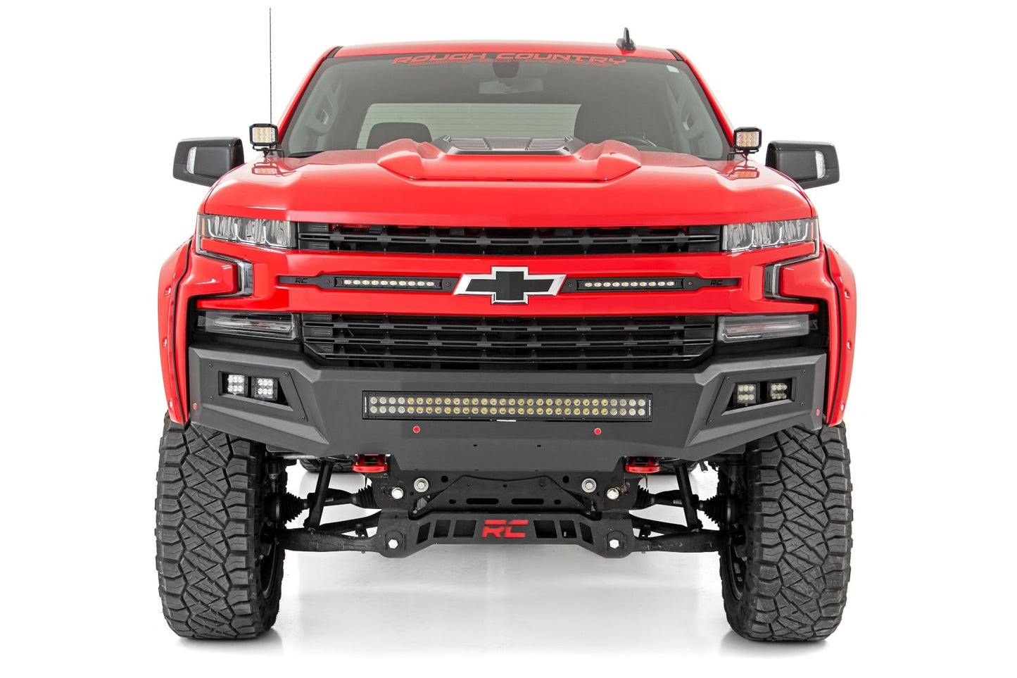 LED Light Kit Ditch Mount 2 Inch Spectrum Pair Spot Chevy Silverado 1500 (19-26) Rough Country-2