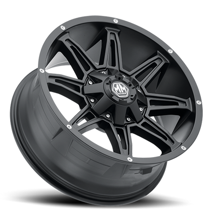 Offroad Rampage 8090 MB 20x10 Black Cast Aluminum Mayhem Wheels