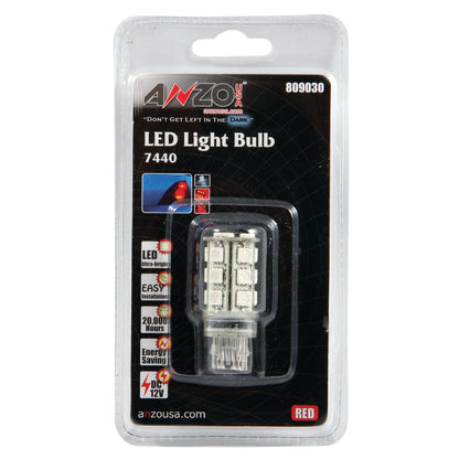 Tail Light Bulb LED 7443/7440 Red AnzoUSA