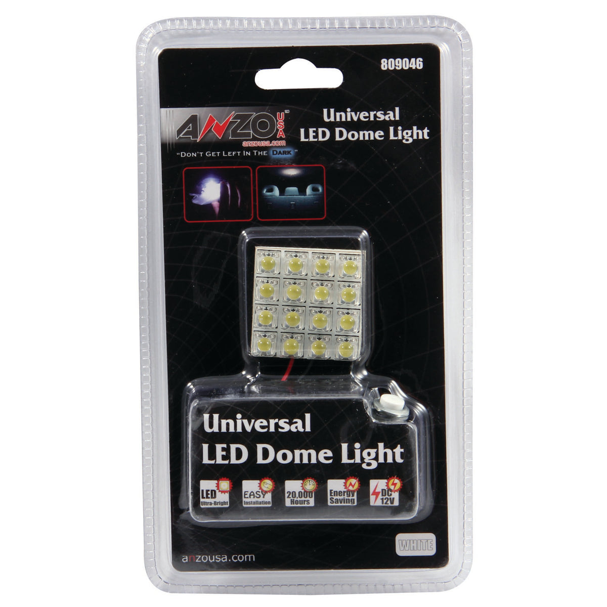 Dome Light Bulb LED 16 LEDS Universal 1.25 Inch X 1.25 Inch Includes 16 LEDS AnzoUSA