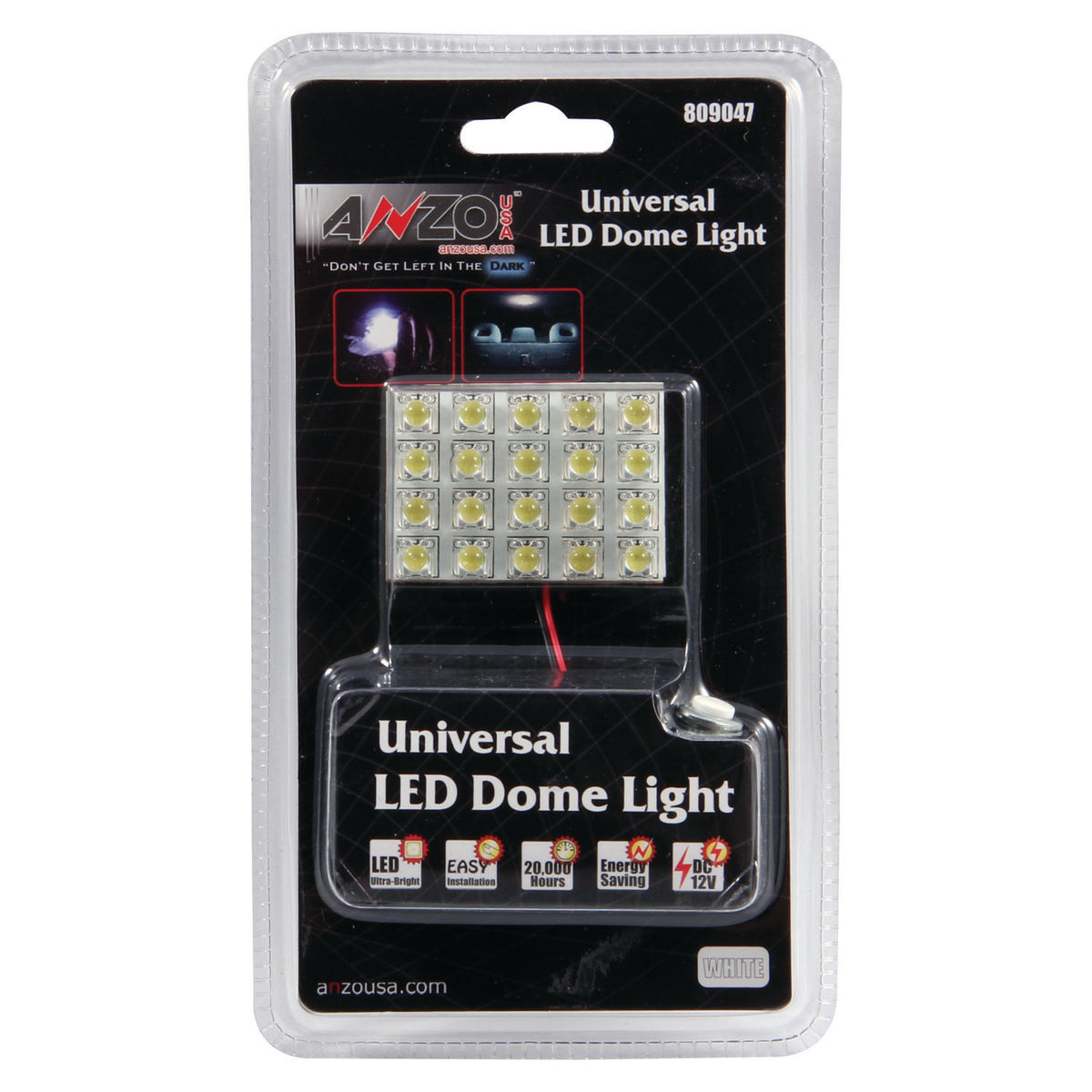 Dome Light Bulb LED Universal 1.25 Inch X 1.5 Inch Includes 20 LEDS AnzoUSA