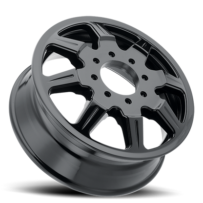 Dually Monstir Dually 8101 GB 19.5x6.75 Inner Dually Black Cast Aluminum Mayhem Wheels-2