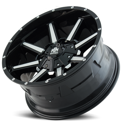 Offroad Arsenal 8104 GB 18x9 Machined Face Gloss Black Cast Aluminum Mayhem Wheels-5