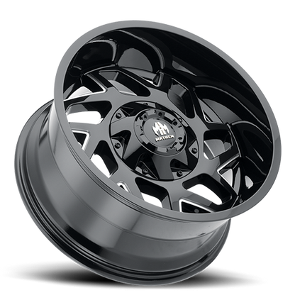 Offroad Hatchet 8106 BK 20x10 Milled Spokes Black Cast Aluminum Mayhem Wheels