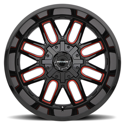 Offroad Cogent 8107 RD 20x10 Prism Red Black Cast Aluminum Mayhem Wheels-3