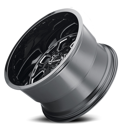 Offroad Cogent 8107 GB 20x9 Milled Spokes Gloss Black Cast Aluminum Mayhem Wheels-4
