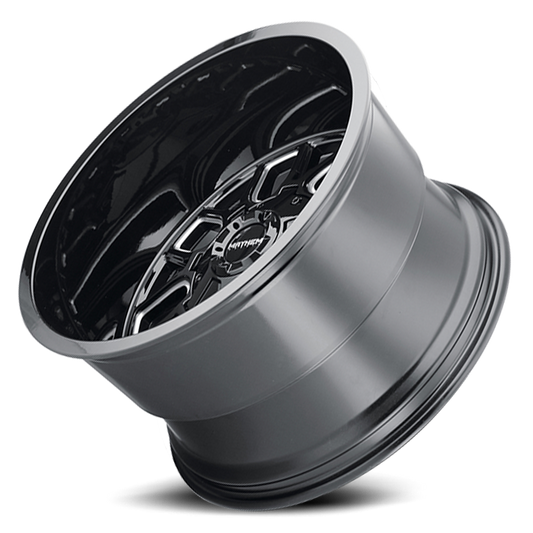 Offroad Cogent 8107 BK 20x9 Milled Spokes Black 0 Off Set 5 Lug 5 BSM 87 Bore Cast Aluminum Mayhem Wheels